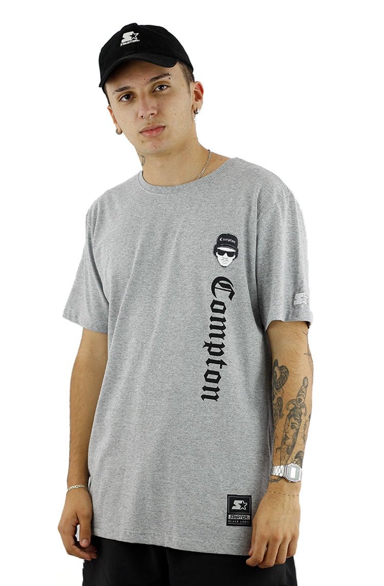 Camiseta Starter Eazy - E Compton Cinza/Preta - NewSkull