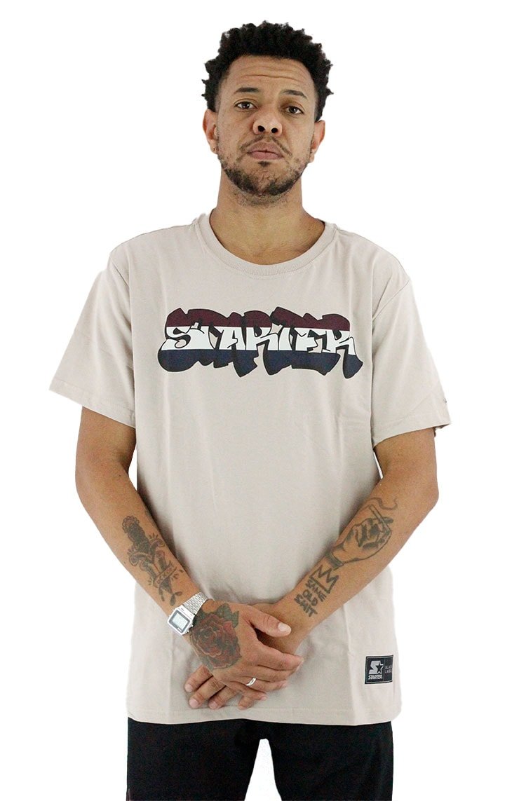 Camiseta Starter Graffiti Bege - NewSkull