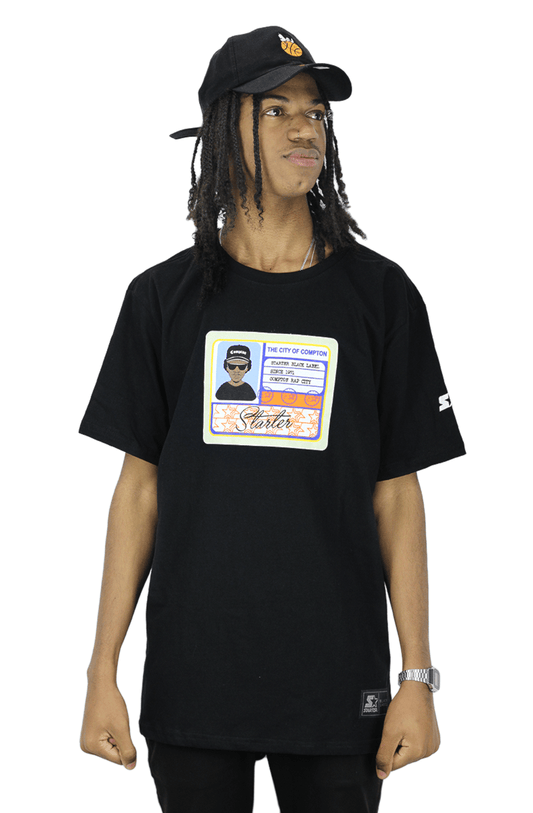 Camiseta Starter Id Compton Preto - NewSkull
