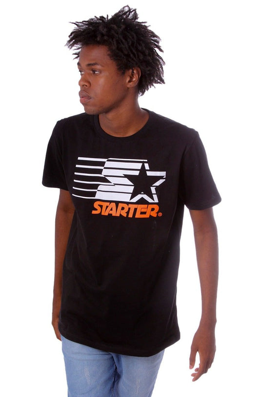 Camiseta Starter Logo Two Color Basic Preta - NewSkull