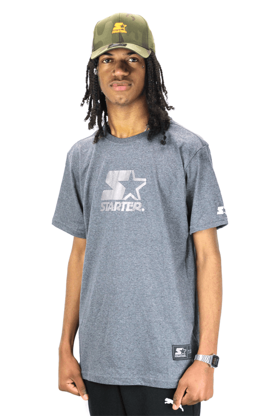 CAMISETA STARTER LOGO VINIL CINZA - NewSkull