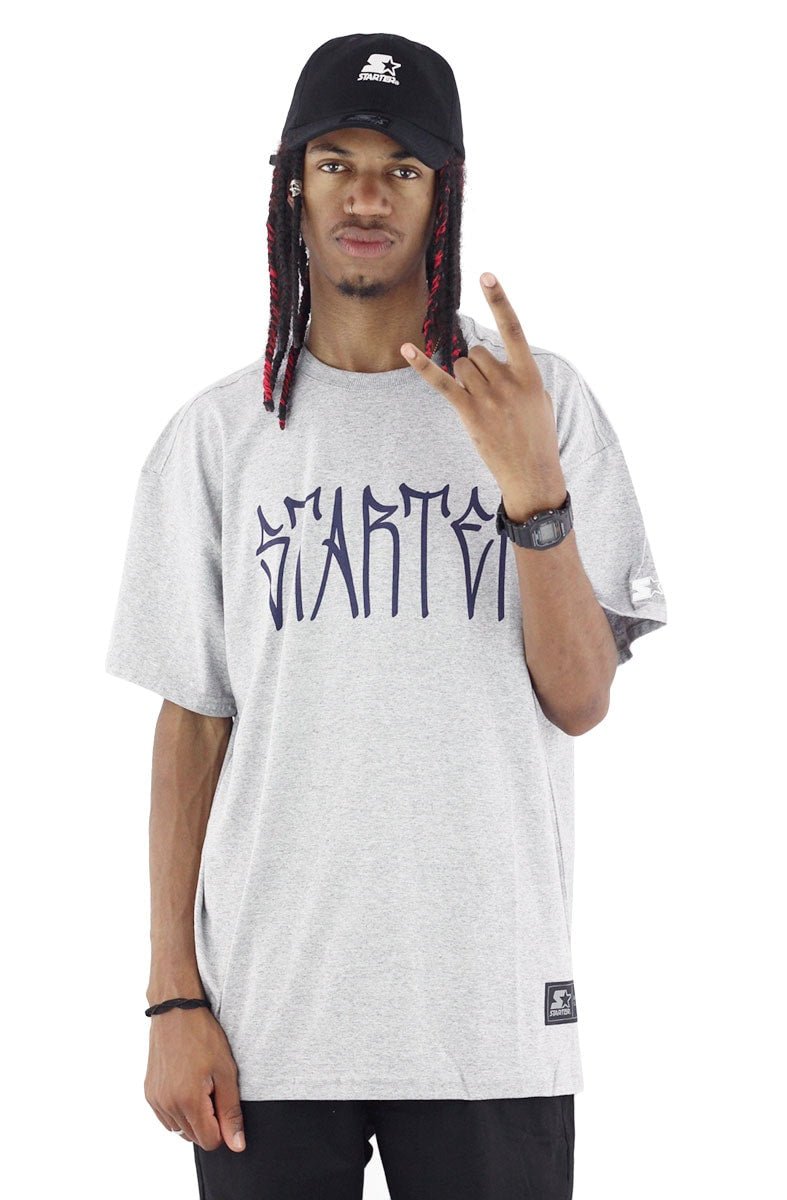Camiseta STARTER Pixo Extra Cinza/Azul - NewSkull