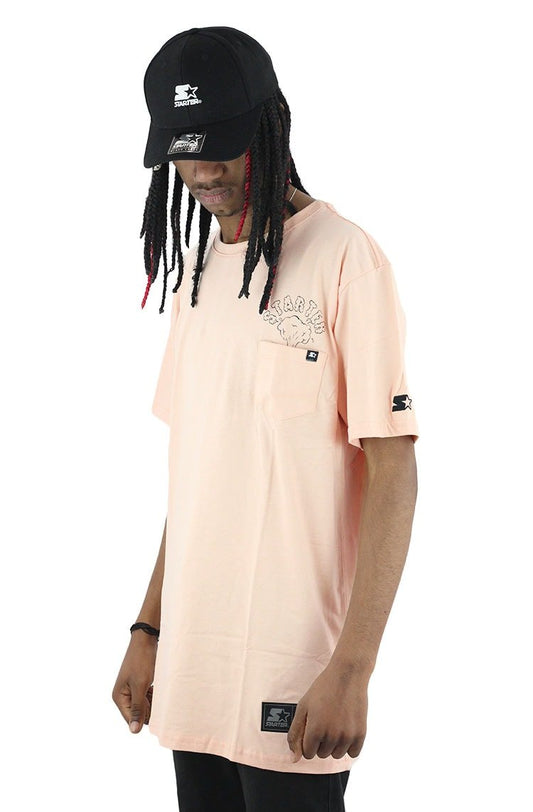 Camiseta Starter Pock Eruption Salmão - NewSkull