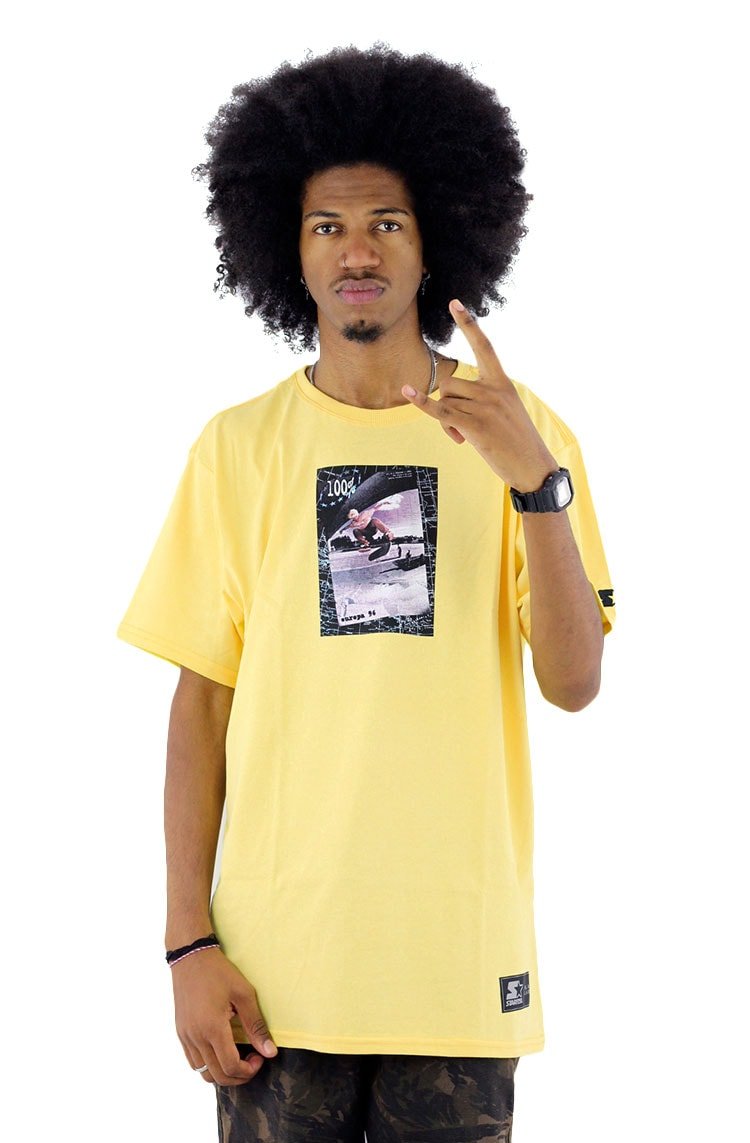 Camiseta Starter Skate Europa 96 Amarela - NewSkull