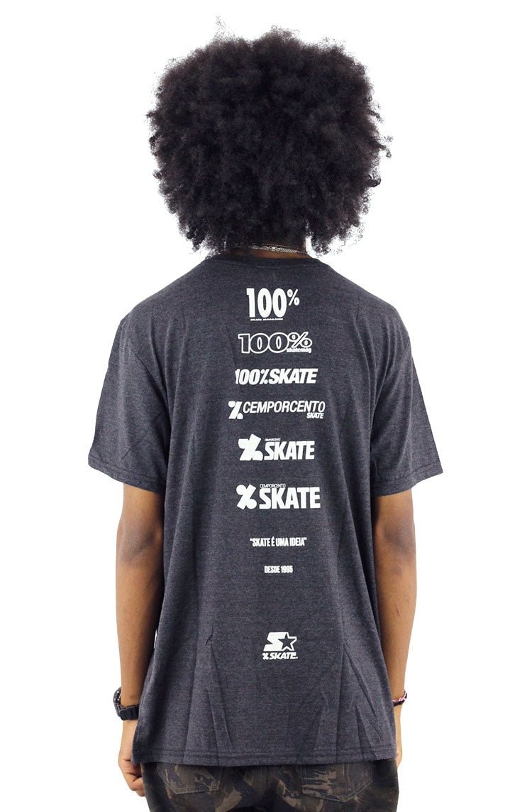 Camiseta Starter Skate Europa 96 Cinza/Mescla - NewSkull
