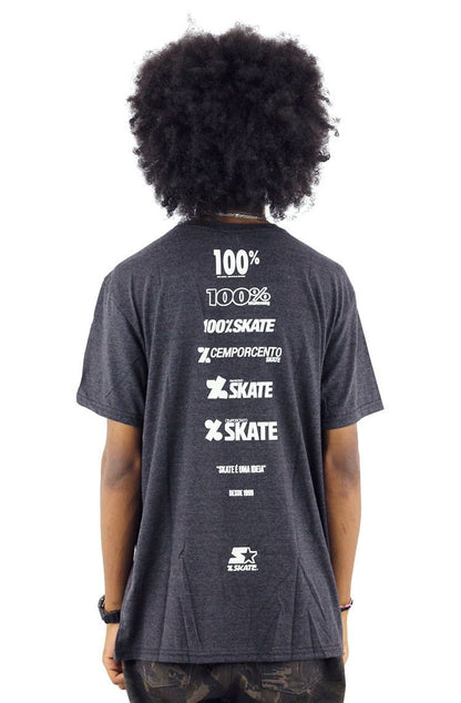 Camiseta Starter Skate Europa 96 Cinza/Mescla - NewSkull