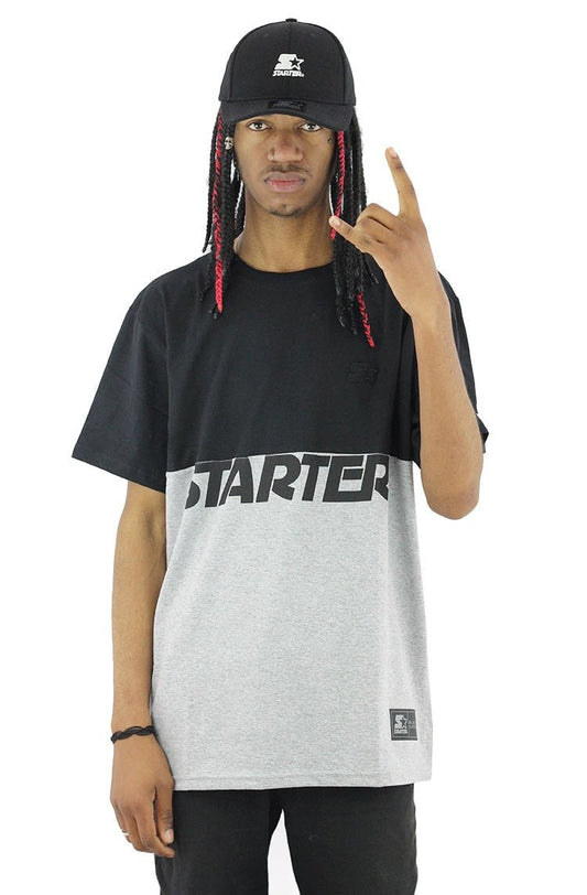 Camiseta Starter Startercut Cinza/Preta - NewSkull