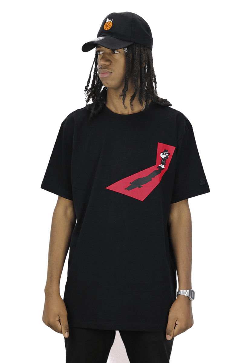 Camiseta Starter X Peanuts Snoopy Detetive Preto - NewSkull