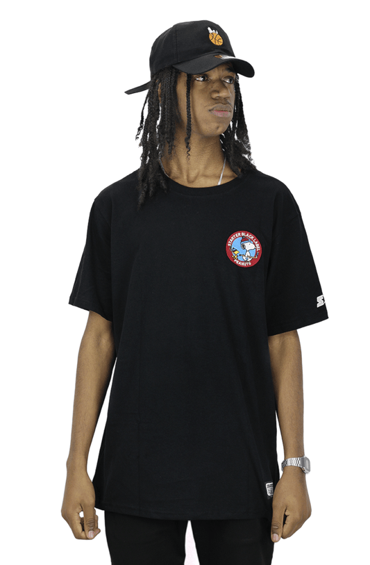 Camiseta Starter X Peanuts Snoopy Hoquei Preto - NewSkull