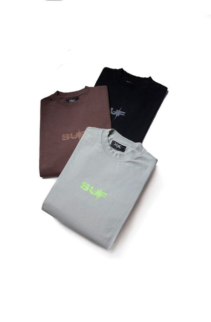 Camiseta Sufgang Basic Pack 4.0 Cinza/Marrom/Preto - NewSkull