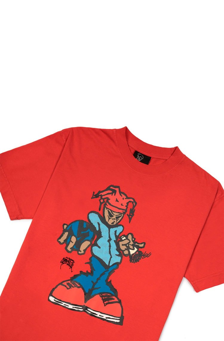 Camiseta Sufgang Joker $ Vermelho - NewSkull