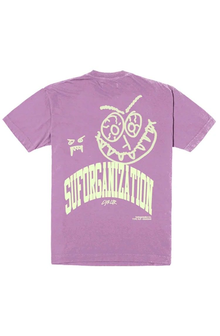 Camiseta Sufgang Slime Lilas/Preto - NewSkull