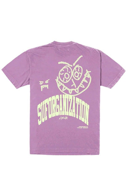 Camiseta Sufgang Slime Lilas/Preto - NewSkull