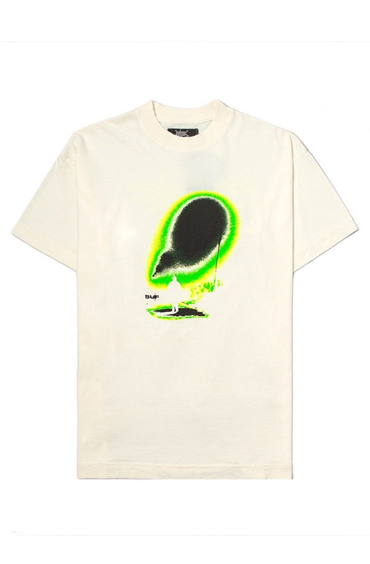Camiseta Sufgang Utopia Off White/Verde - NewSkull