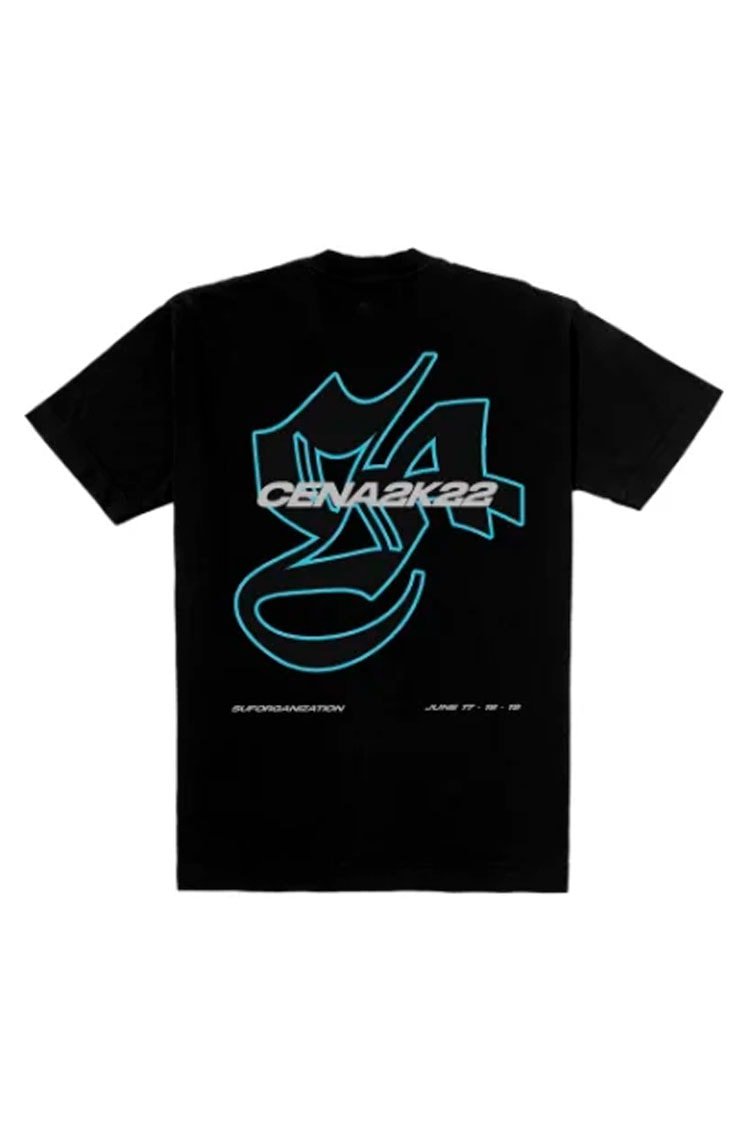 Camiseta Sufgang x Cena 2k22 - Camiseta S4 Preto/Azul - NewSkull