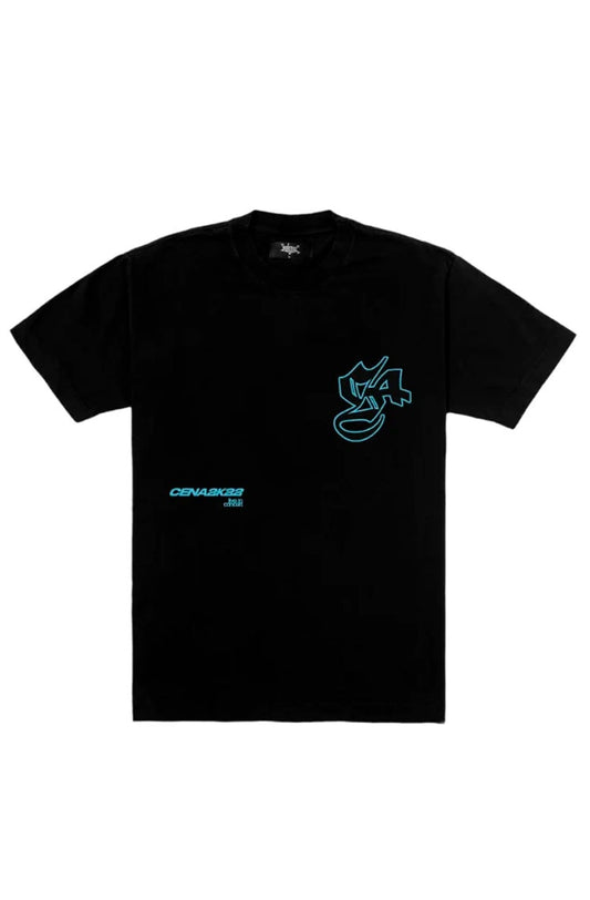 Camiseta Sufgang x Cena 2k22 - Camiseta S4 Preto/Azul - NewSkull