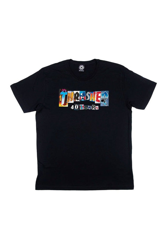 Camiseta Thrasher 40 Years Ranson Preto/Estampado - NewSkull