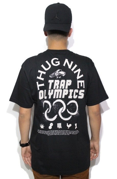 Camiseta Thug Nine Champions Preta - NewSkull