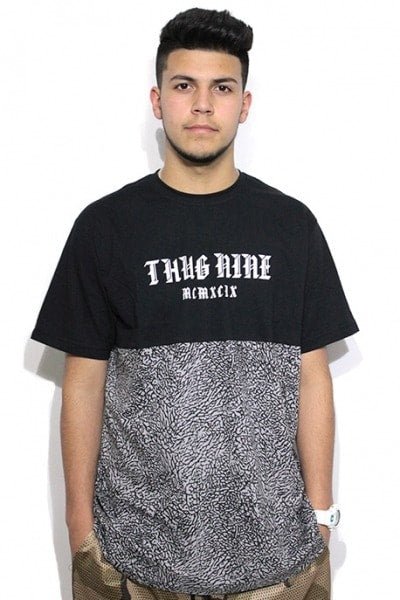 Camiseta Thug Nine Elephant Print - NewSkull