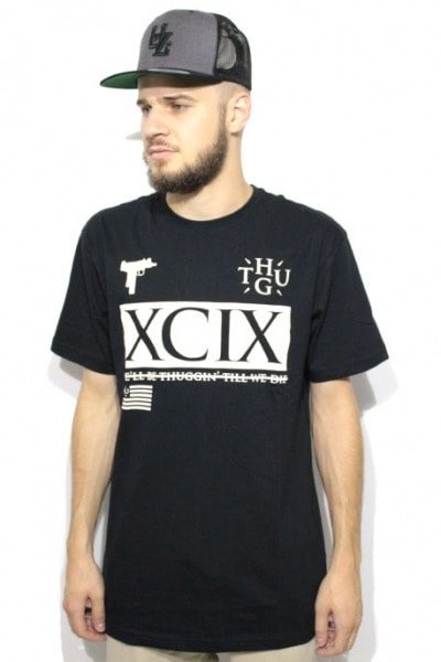 Camiseta Thug Nine Roman Preta - NewSkull