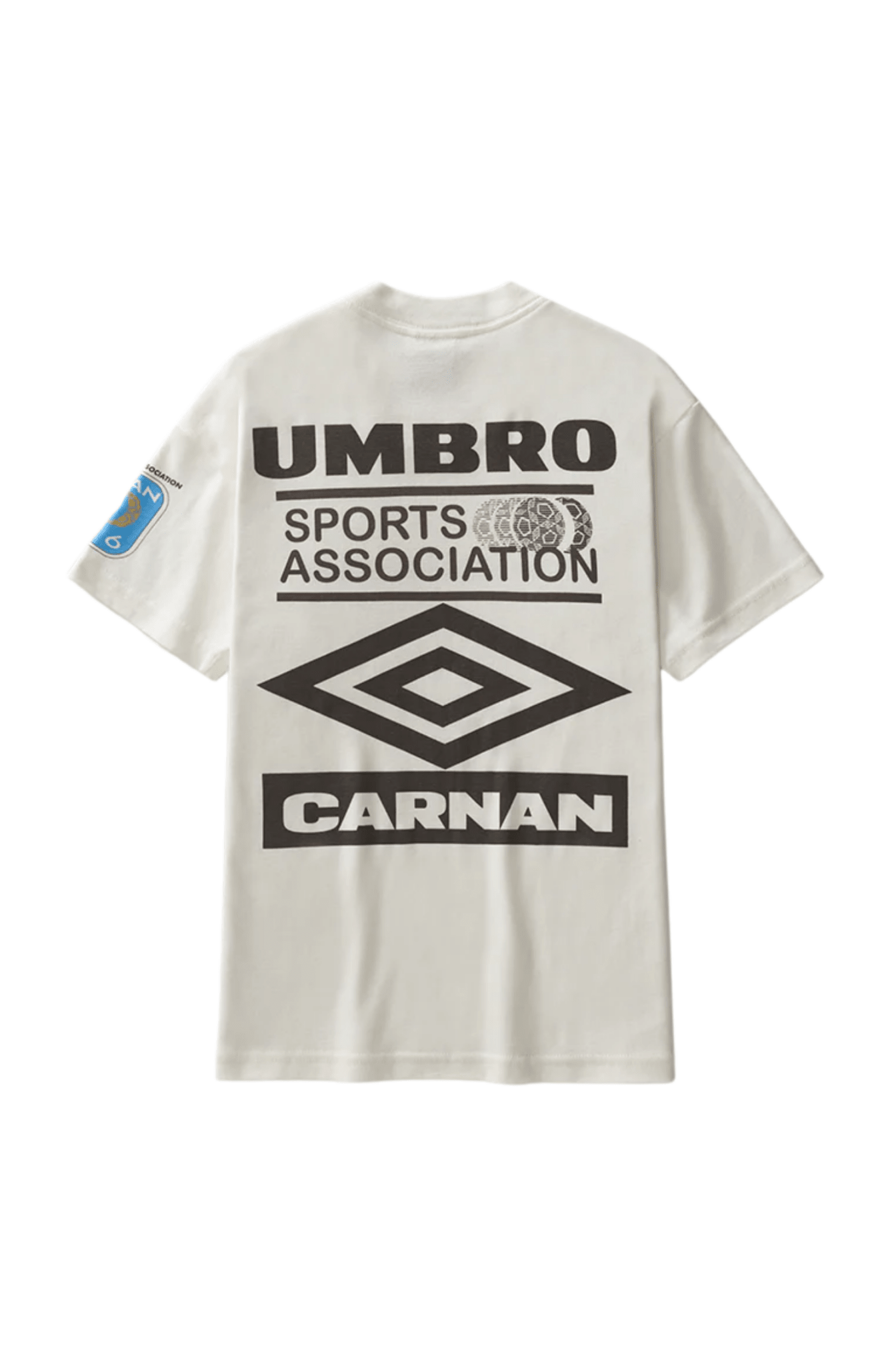 Camiseta Umbro x Carnan Sports Association Off-White/Preto - NewSkull