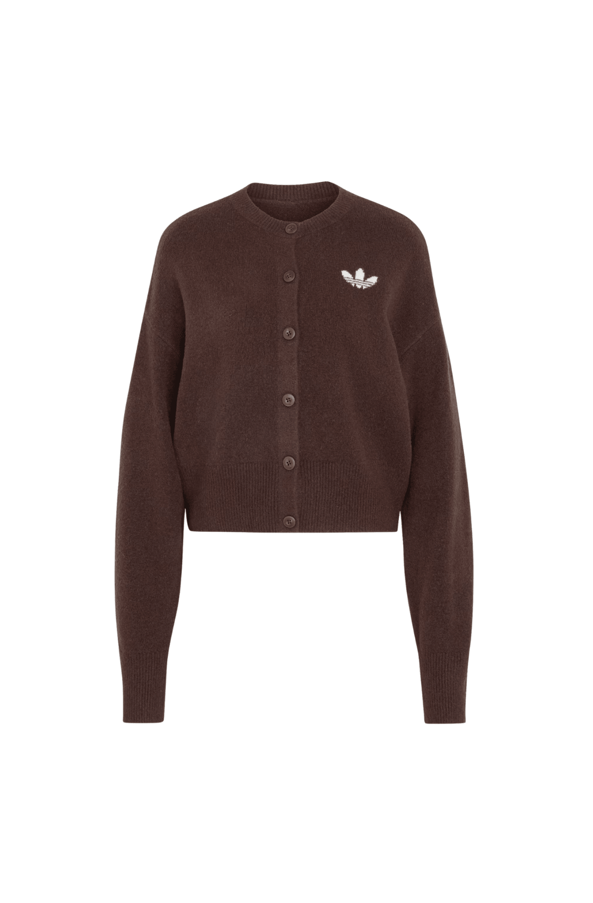Cardigan Adidas Essentials Knit Marrom - NewSkull