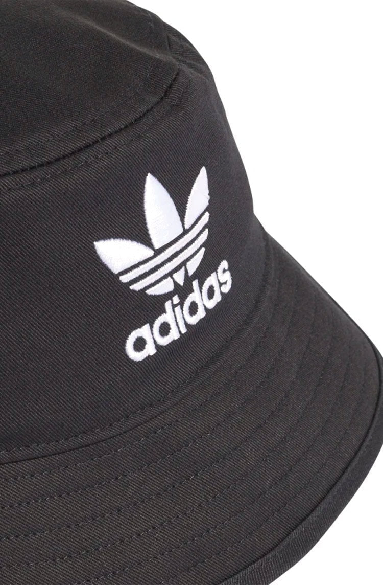 Chapeu Bucket Hat Adidas Trefoil Preto/Branco - NewSkull