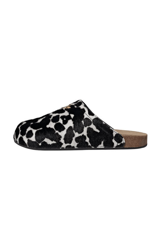 Chinelo Adidas Adimule Cow Print Preto/Branco KI0407 - NewSkull