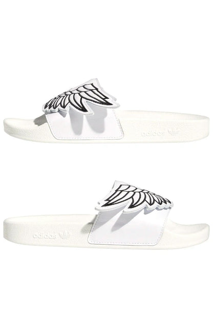 Chinelo Adidas Jeremy Scott Monogram Adilette Wings Branco/Preto - NewSkull