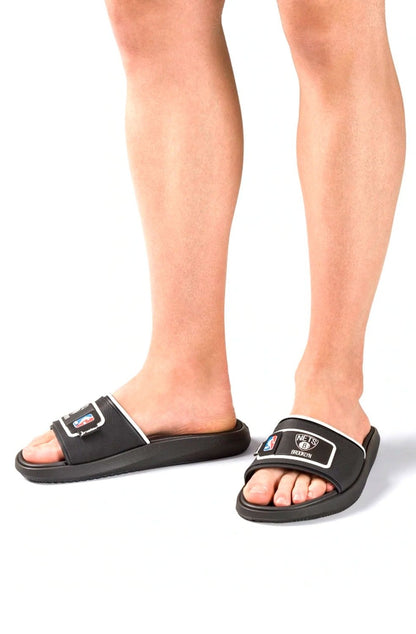 Chinelo Slide Rider Block Nba Brooklyn Nets - NewSkull