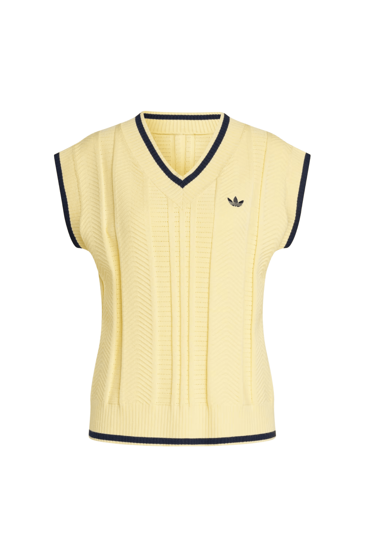 Colete Adidas Cable Knit Bege - NewSkull