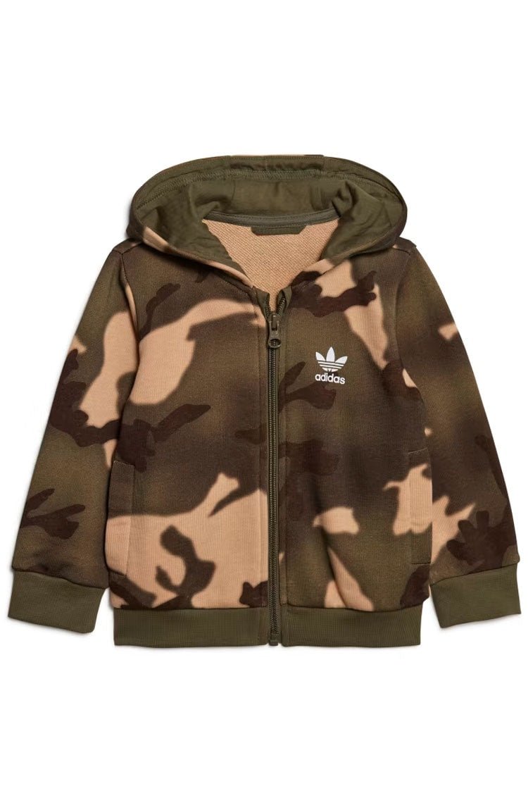 Conjunto Adidas Moletom Capuz Fecho Zíper Camuflado - NewSkull