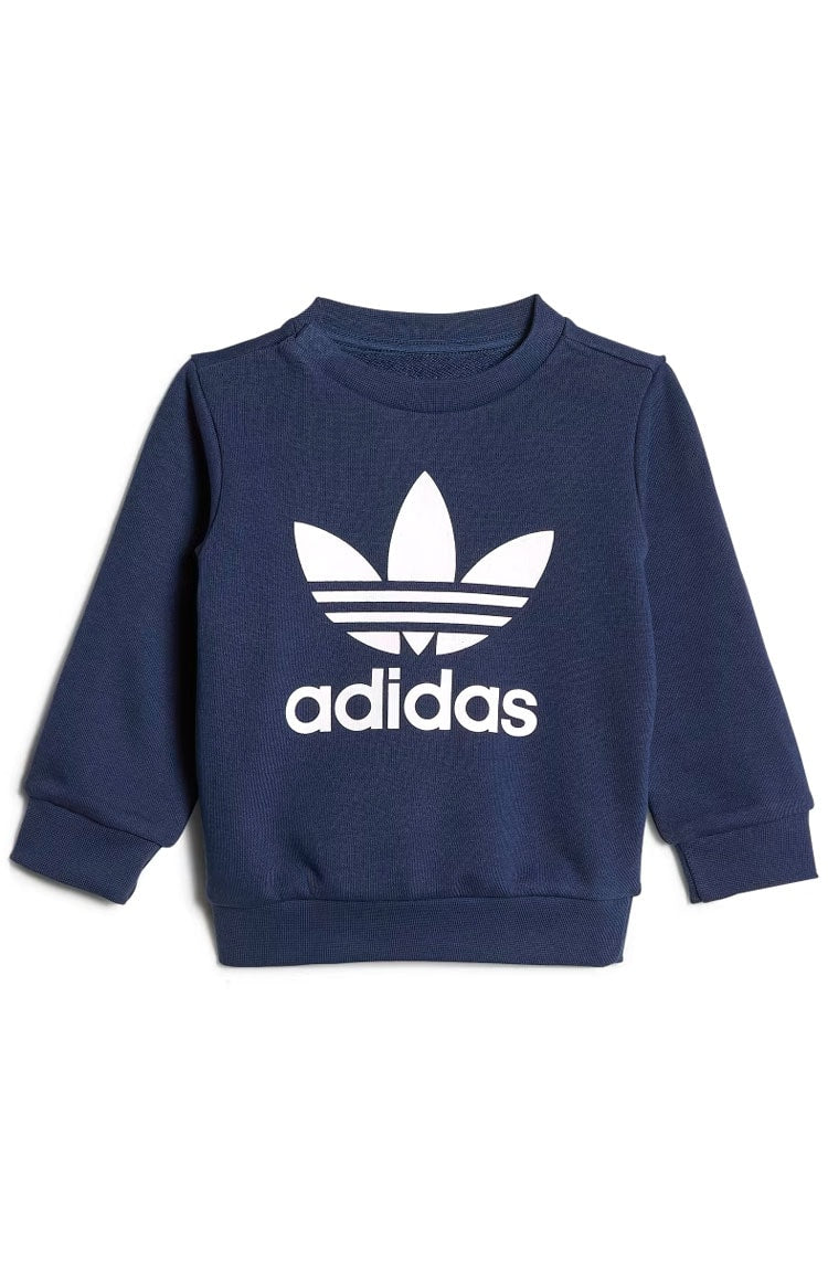 Conjunto Adidas Moletom Crew Unissex Azul Marinho - NewSkull