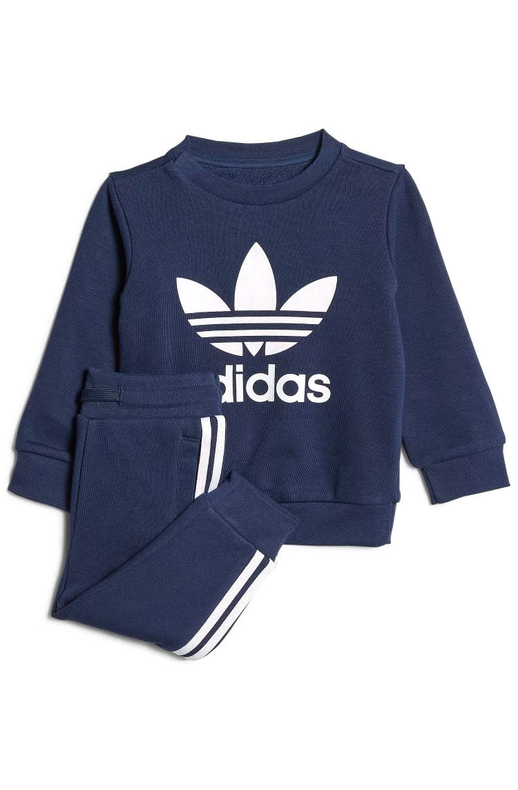 Conjunto Adidas Moletom Crew Unissex Azul Marinho - NewSkull