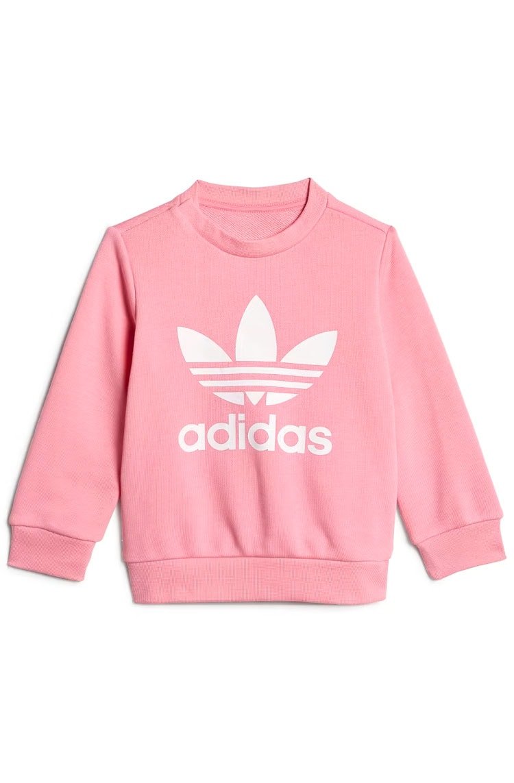 Conjunto Adidas Moletom Crew Unissex Rosa - NewSkull