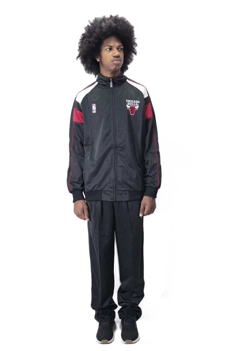 Conjunto NBA Jaqueta e Calça Chicago Bulls Preto - NewSkull