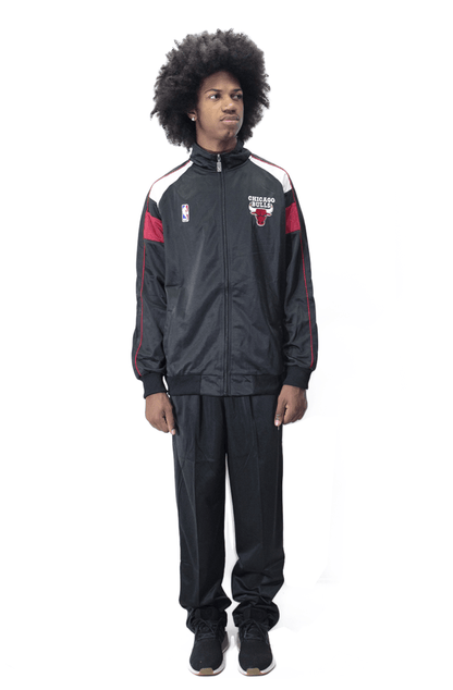 Conjunto NBA Jaqueta e Calça Chicago Bulls Preto - NewSkull