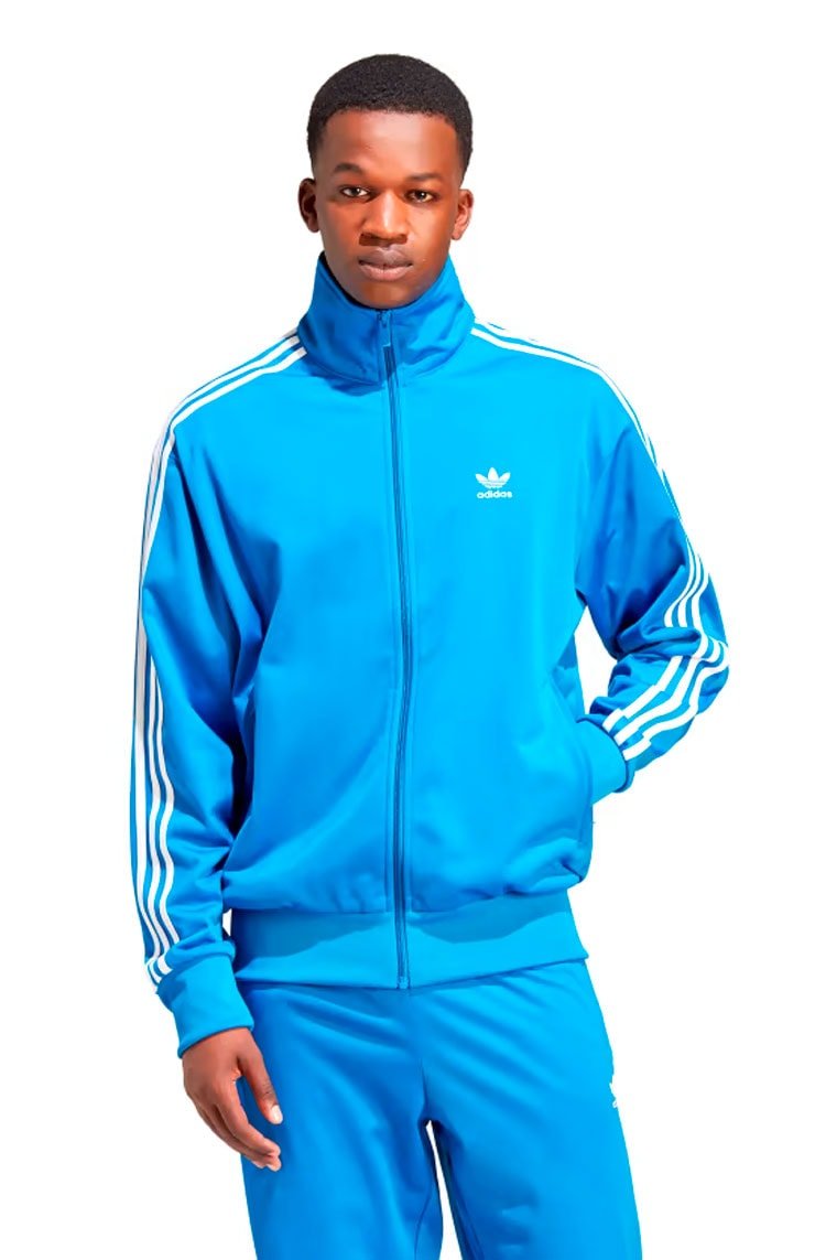 Jaqueta Adidas Adicolor Classics Firebird Track Top Azul/Branco - NewSkull