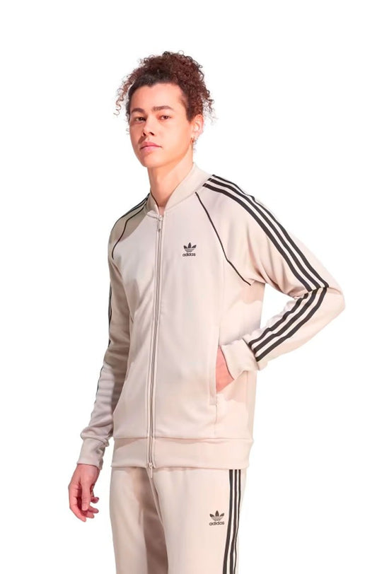 Jaqueta Adidas Adicolor Classics SST Bege/Preto - NewSkull