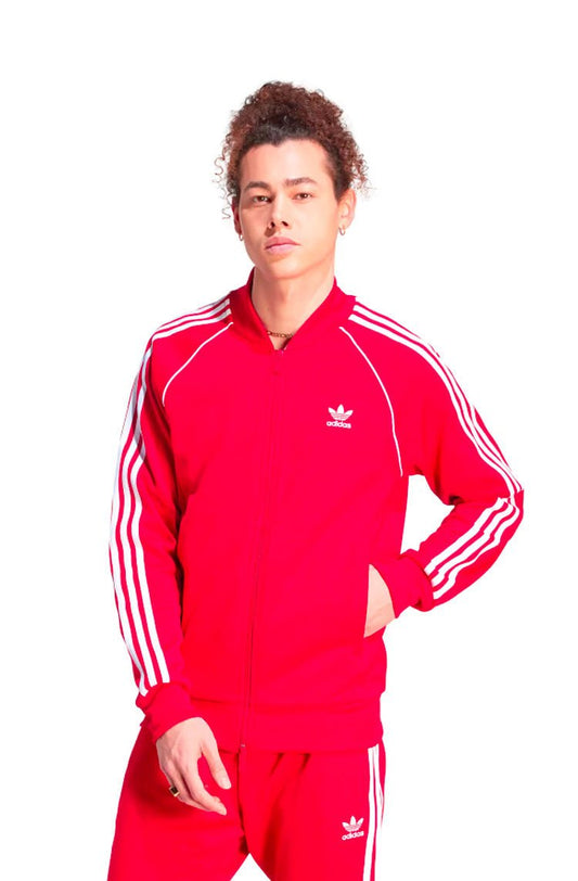 Jaqueta Adidas Adicolor Classics SST Vermelho/Branco - NewSkull