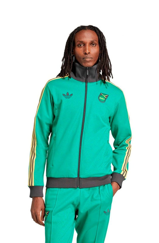 Jaqueta Adidas Beckenbauer Jamaica Verde/Preto/Amarelo - NewSkull