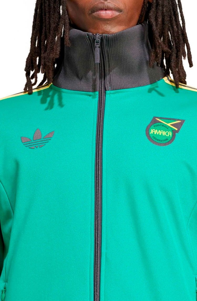 Jaqueta Adidas Beckenbauer Jamaica Verde/Preto/Amarelo - NewSkull