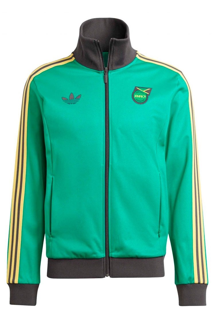 Jaqueta Adidas Beckenbauer Jamaica Verde/Preto/Amarelo - NewSkull