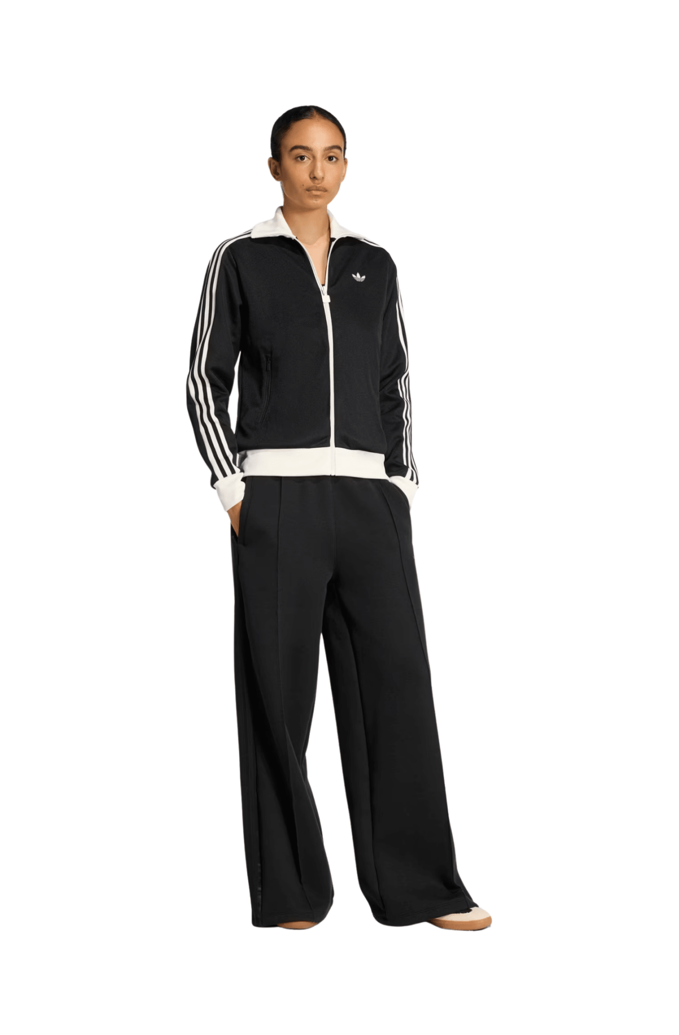 Jaqueta Adidas Classic Track Top Preto/Branco - NewSkull