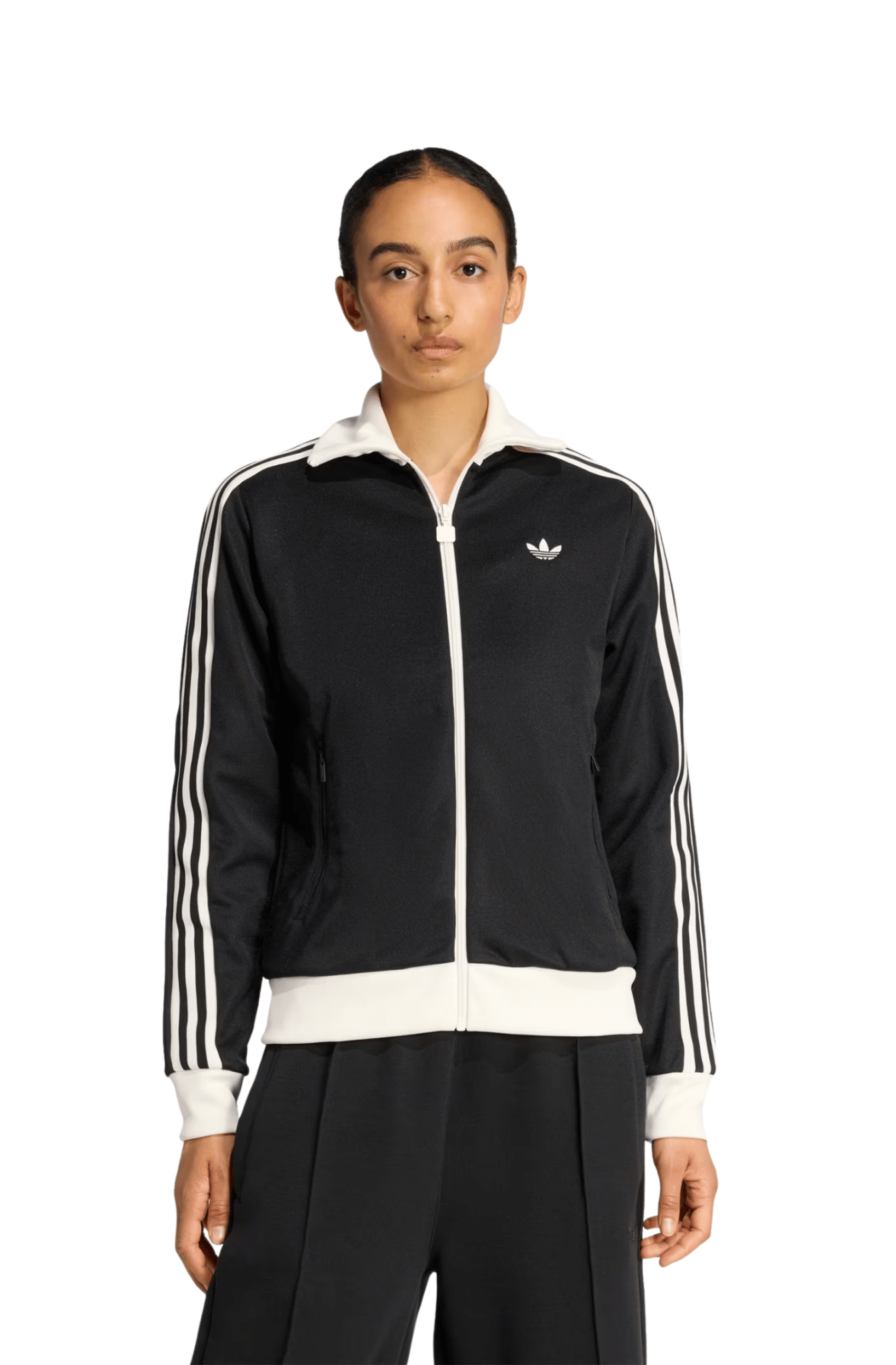 Jaqueta Adidas Classic Track Top Preto/Branco - NewSkull