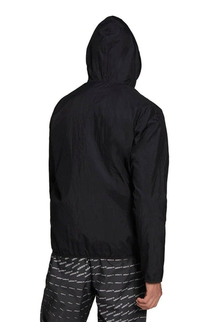Jaqueta Adidas Corta - vento Adicolor Essentials Trefoil Preto/Branco - NewSkull