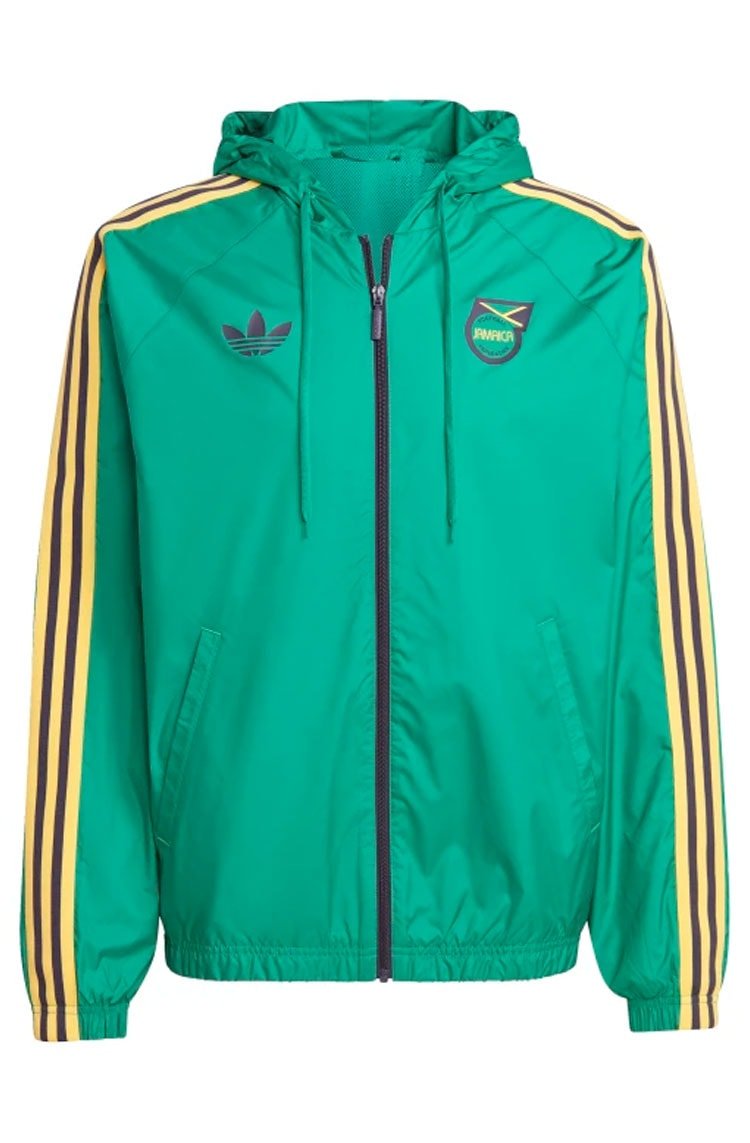 Jaqueta Adidas Corta Vento Jamaica Verde/Preto/Amarelo - NewSkull
