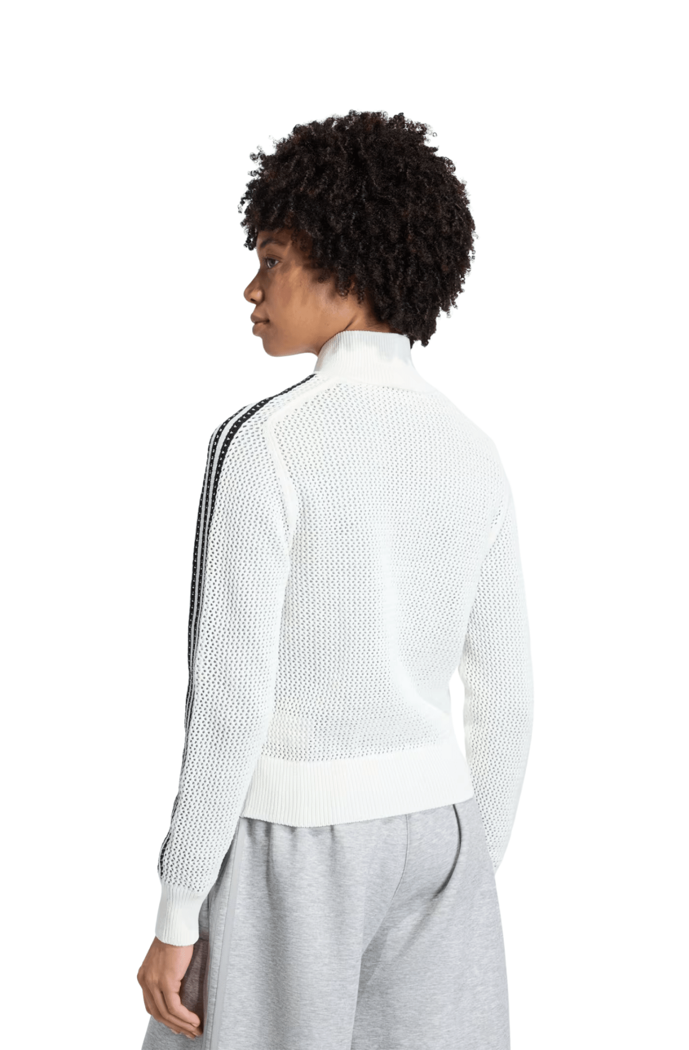 Jaqueta Adidas Crochê Firebird Branco/Preto - NewSkull