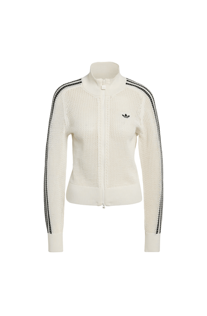 Jaqueta Adidas Crochê Firebird Branco/Preto - NewSkull