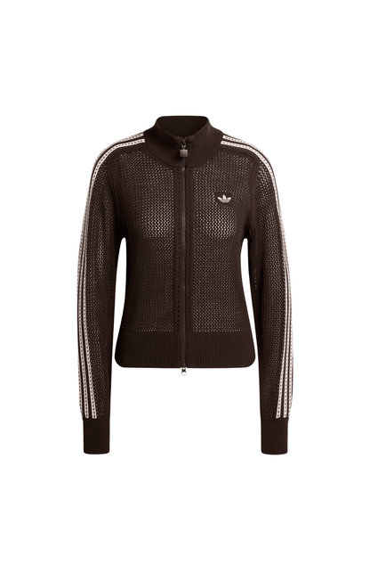 Jaqueta Adidas Crochê Firebird Marrom/Rosa - NewSkull